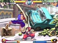une photo d'Ã©cran de Street Fighter 3 - Double Impact sur Sega Dreamcast